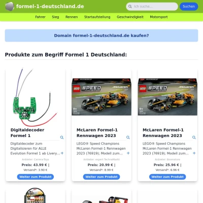 Screenshot formel-1-deutschland.de