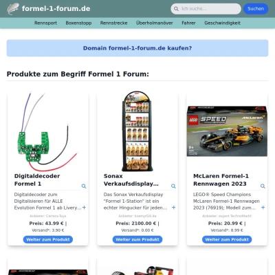 Screenshot formel-1-forum.de