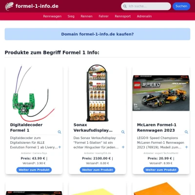 Screenshot formel-1-info.de