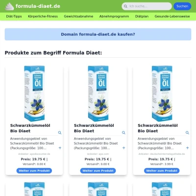 Screenshot formula-diaet.de