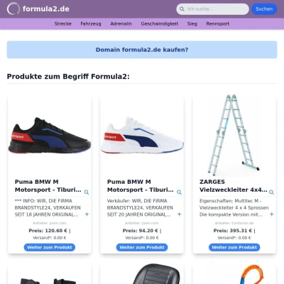 Screenshot formula2.de