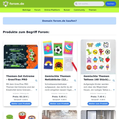 Screenshot forom.de