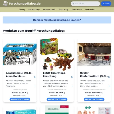 Screenshot forschungsdialog.de