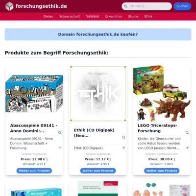 Screenshot forschungsethik.de