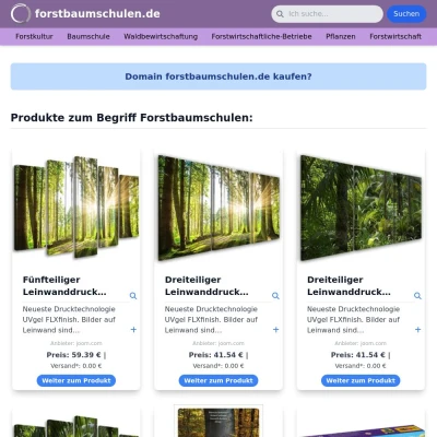 Screenshot forstbaumschulen.de