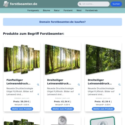 Screenshot forstbeamter.de