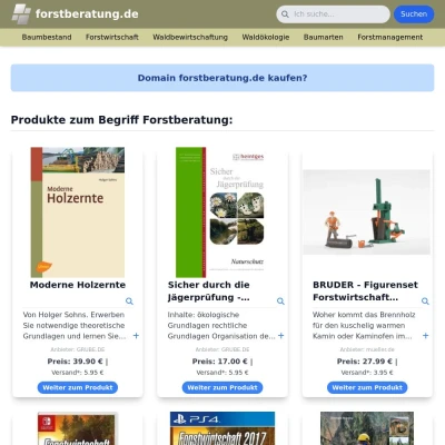 Screenshot forstberatung.de