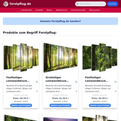 Screenshot forstpflug.de