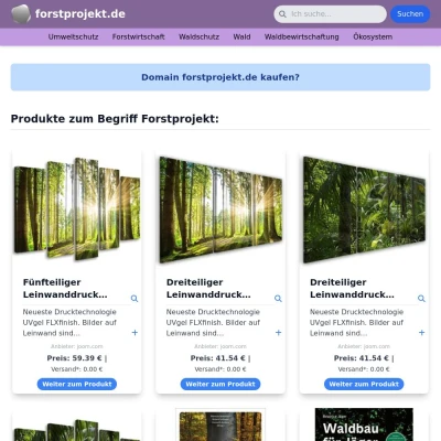 Screenshot forstprojekt.de