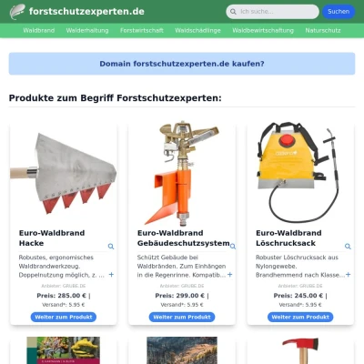 Screenshot forstschutzexperten.de