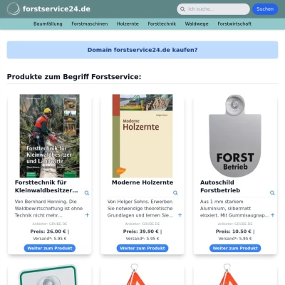 Screenshot forstservice24.de