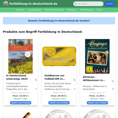 Screenshot fortbildung-in-deutschland.de