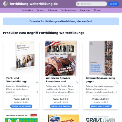 Screenshot fortbildung-weiterbildung.de