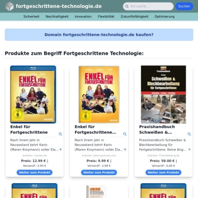 Screenshot fortgeschrittene-technologie.de