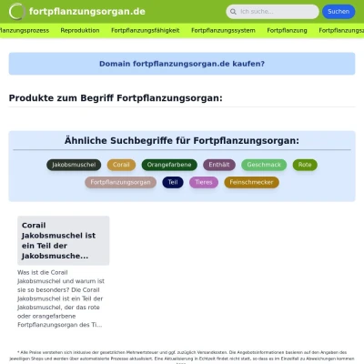 Screenshot fortpflanzungsorgan.de