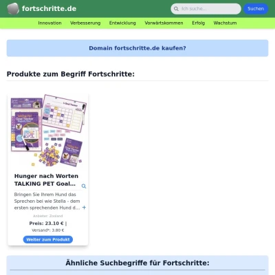 Screenshot fortschritte.de