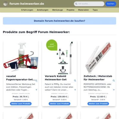 Screenshot forum-heimwerker.de