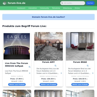 Screenshot forum-live.de