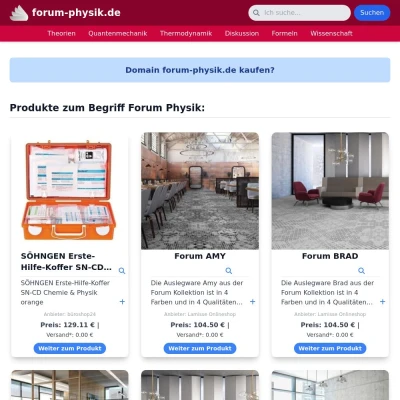 Screenshot forum-physik.de