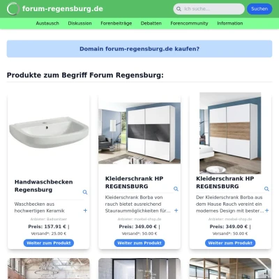 Screenshot forum-regensburg.de