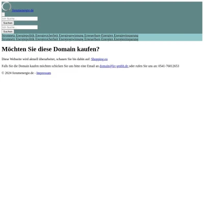 Screenshot forumenergie.de