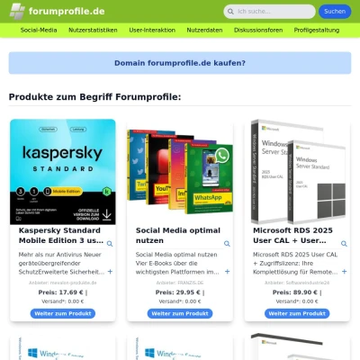 Screenshot forumprofile.de