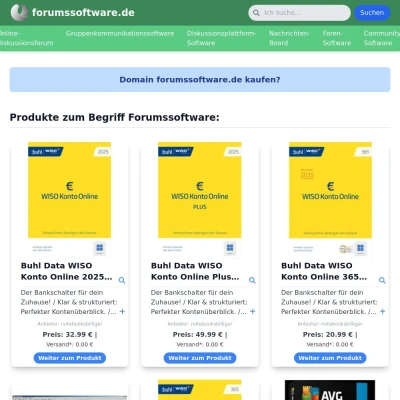Screenshot forumssoftware.de