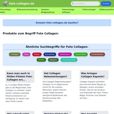 Screenshot foto-collagen.de