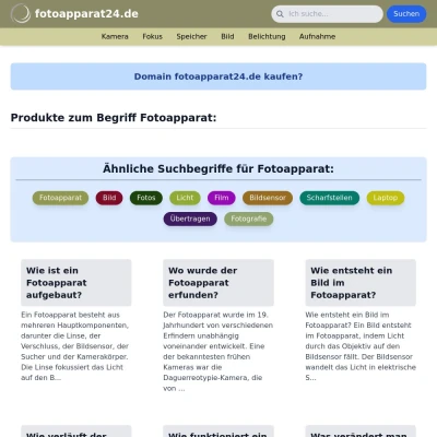 Screenshot fotoapparat24.de