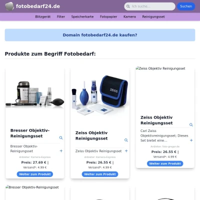 Screenshot fotobedarf24.de