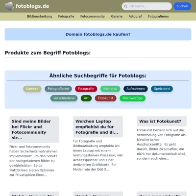 Screenshot fotoblogs.de