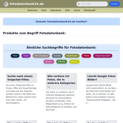 Screenshot fotodatenbank24.de