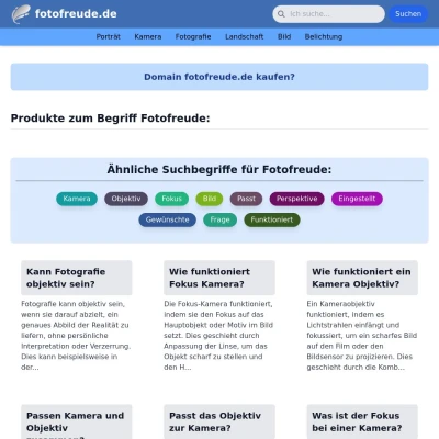 Screenshot fotofreude.de