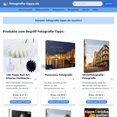 Screenshot fotografie-tipps.de