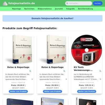 Screenshot fotojournalistin.de
