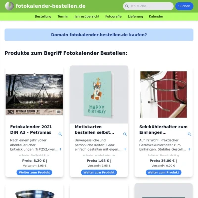 Screenshot fotokalender-bestellen.de