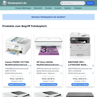 Screenshot fotokopiert.de