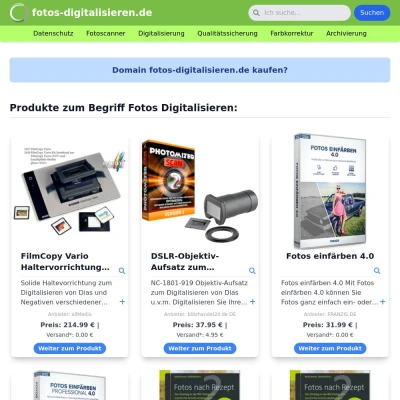 Screenshot fotos-digitalisieren.de