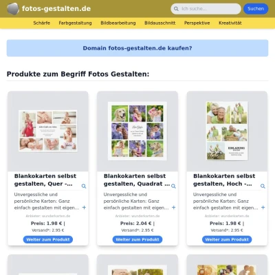 Screenshot fotos-gestalten.de
