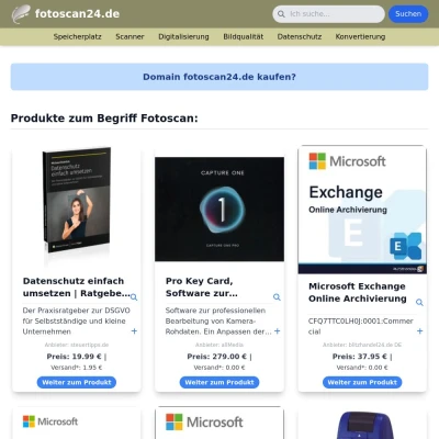 Screenshot fotoscan24.de