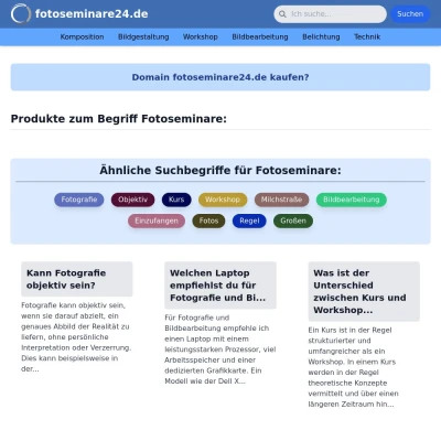 Screenshot fotoseminare24.de