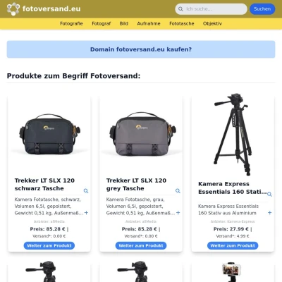 Screenshot fotoversand.eu
