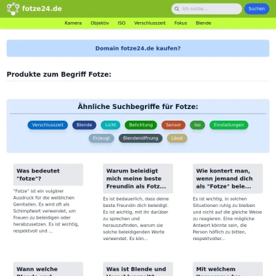 Screenshot fotze24.de