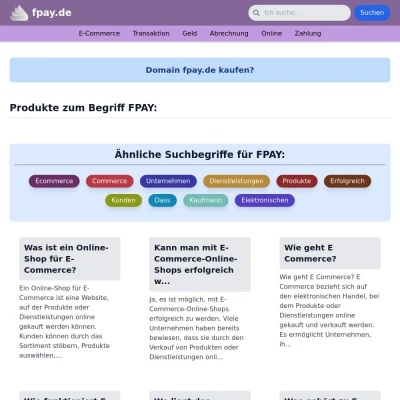 Screenshot fpay.de