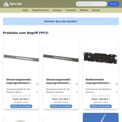 Screenshot fpcv.de