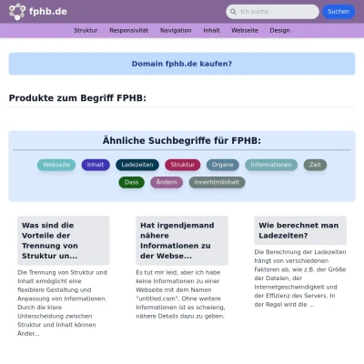 Screenshot fphb.de