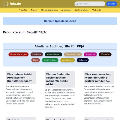 Screenshot fpja.de