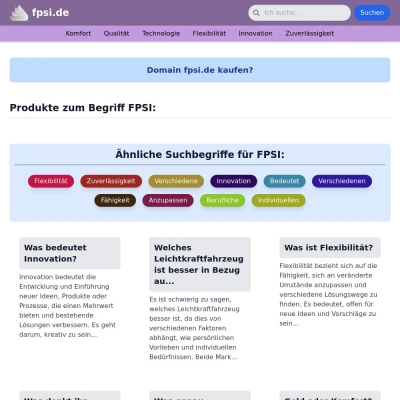 Screenshot fpsi.de