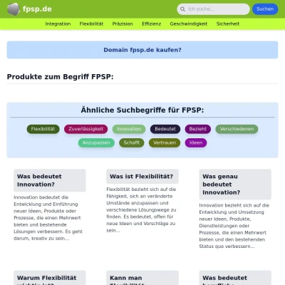 Screenshot fpsp.de