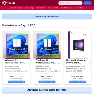 Screenshot fqc.de